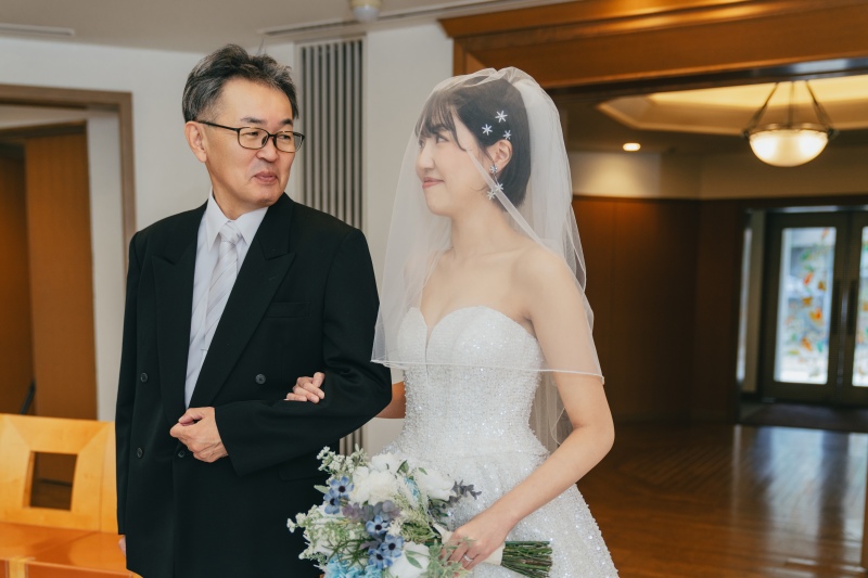 お父様とのバージンロード