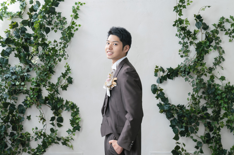 ご新郎様のソロショット
