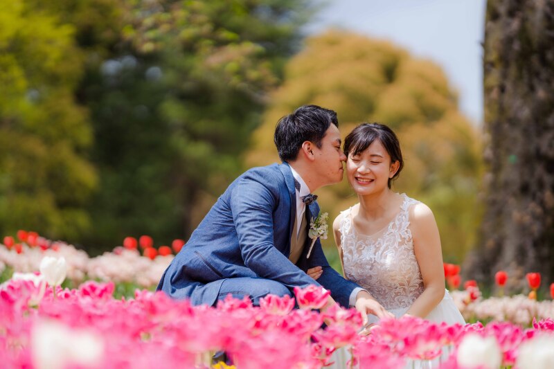 チューリップでチュ〜