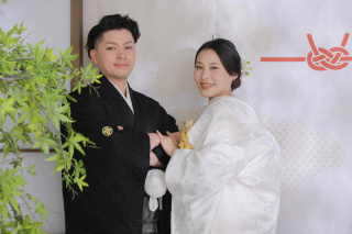 屋内庭園で白無垢撮影！