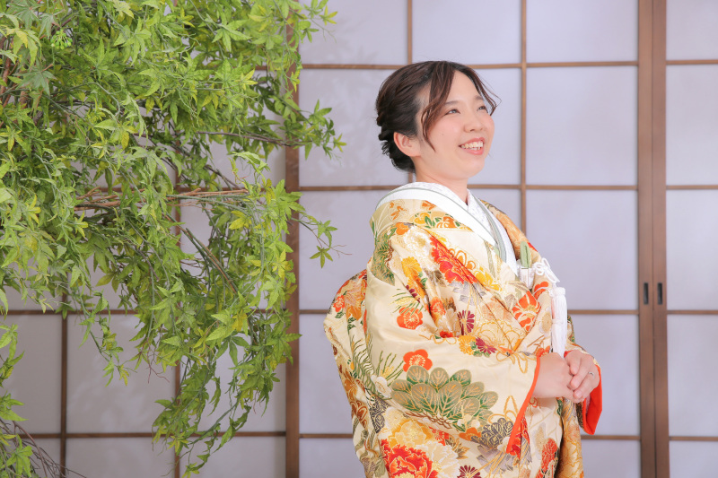 ご新婦様のソロショット。