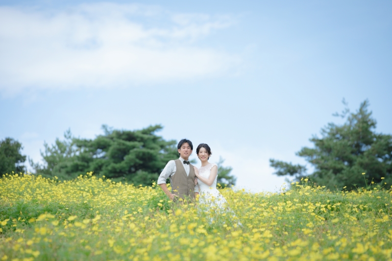 青空も入れながら