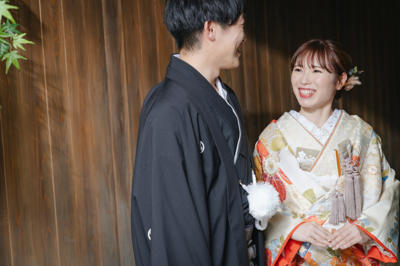 ご新婦様の表情も!