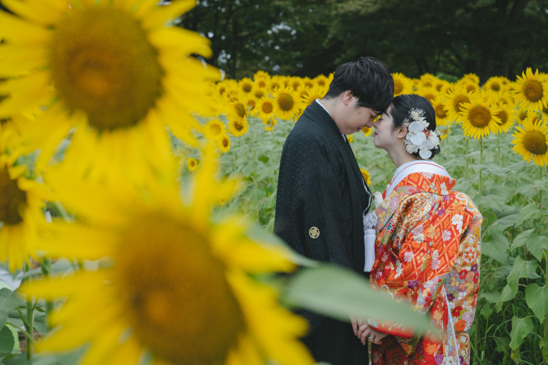 ひまわりに埋もれて