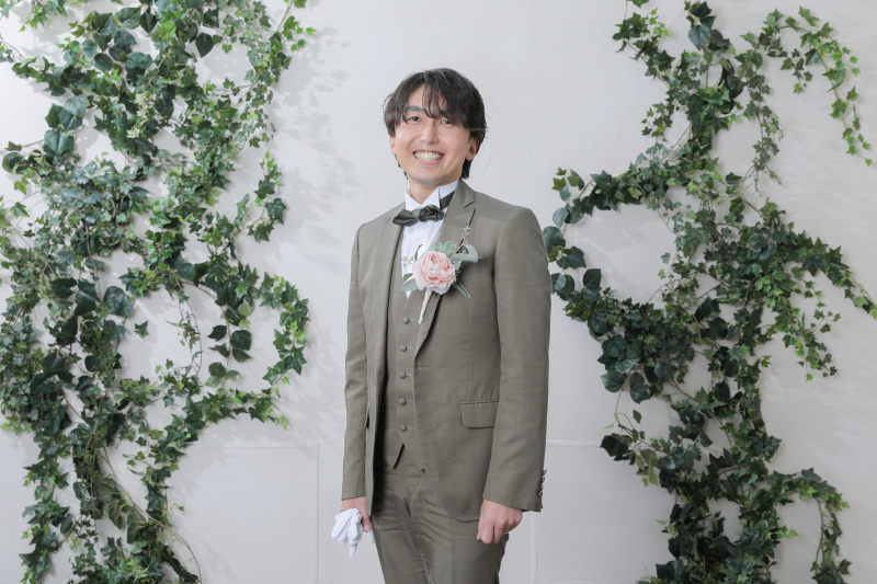 ご新郎様のソロショット