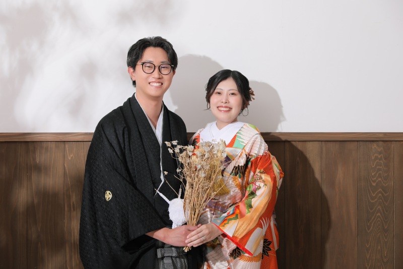 お持ち込みのドライフラワーで