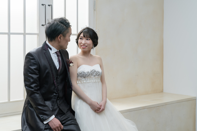 お二人寄り添って