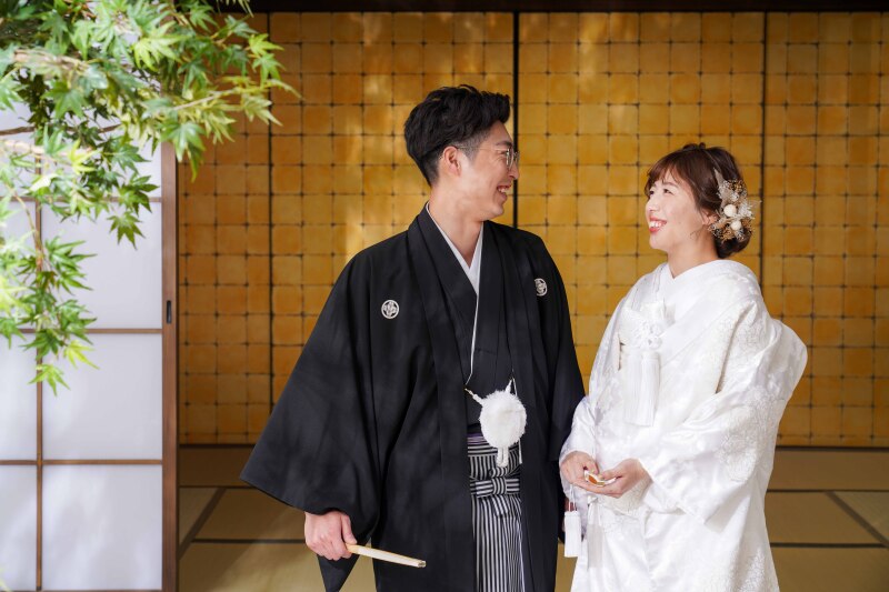 屋内庭園スタジオで!