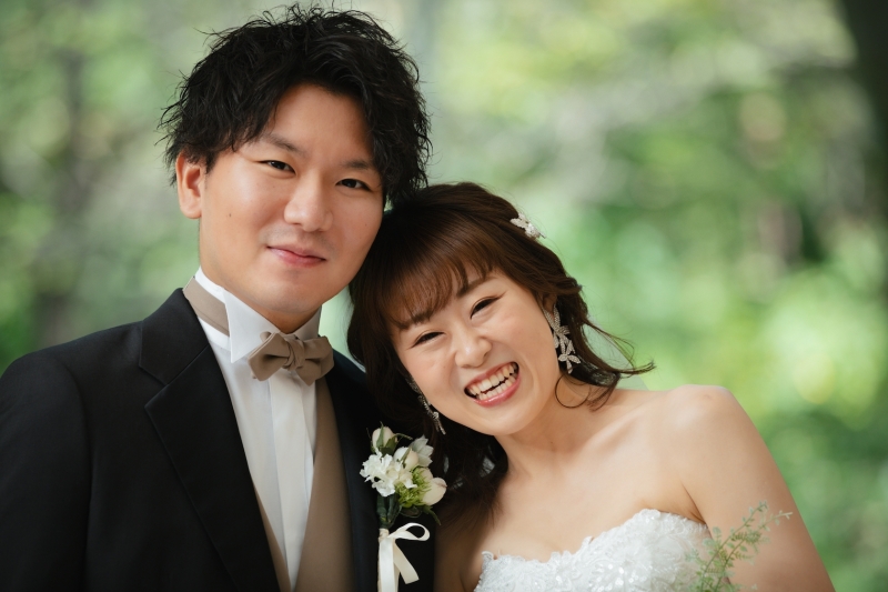 笑顔ショットも◎