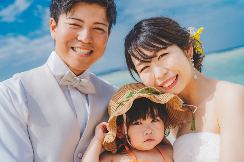 沖縄で家族撮影!