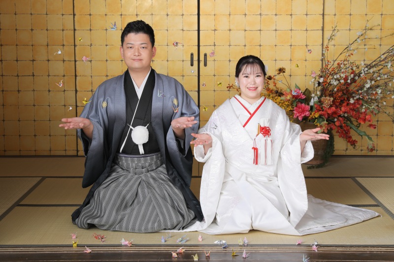 折り鶴シャワー