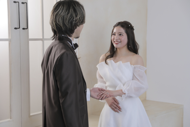 見つめ合うおふたり!