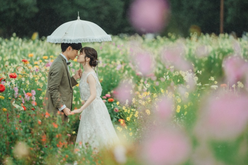 秋の昭和記念雨の日ロケーション
