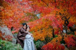 紅葉の前でこう言おう♪