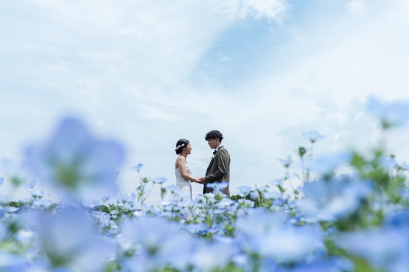 お花に包まれて