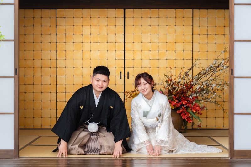 最後は正座で。