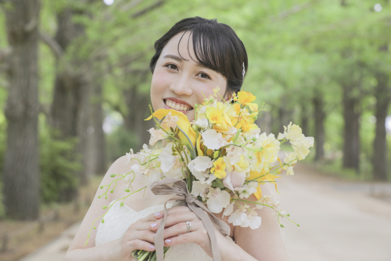 ご新婦様のソロショット。