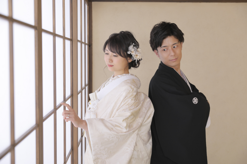 背中合わせのショット！