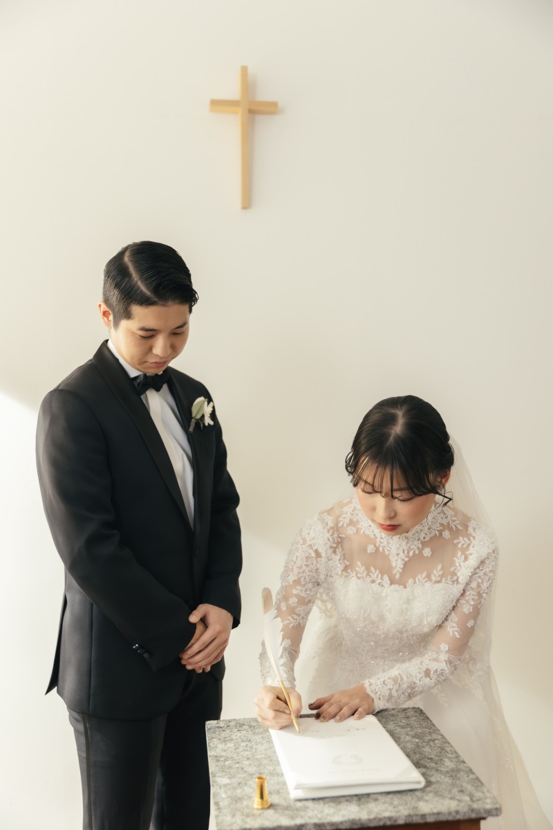 スタジオでチャペルフォト4