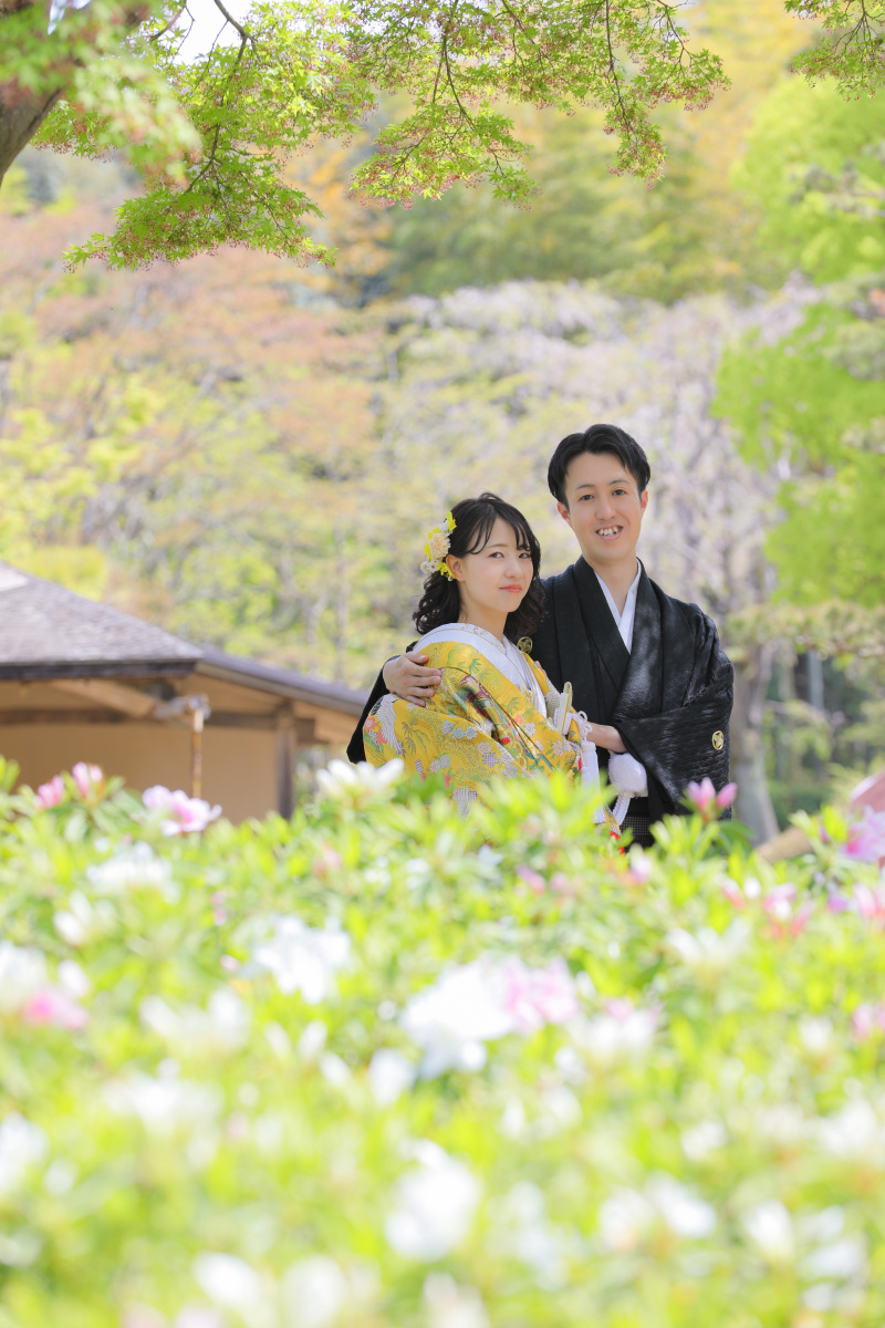 庭園内にツツジも！