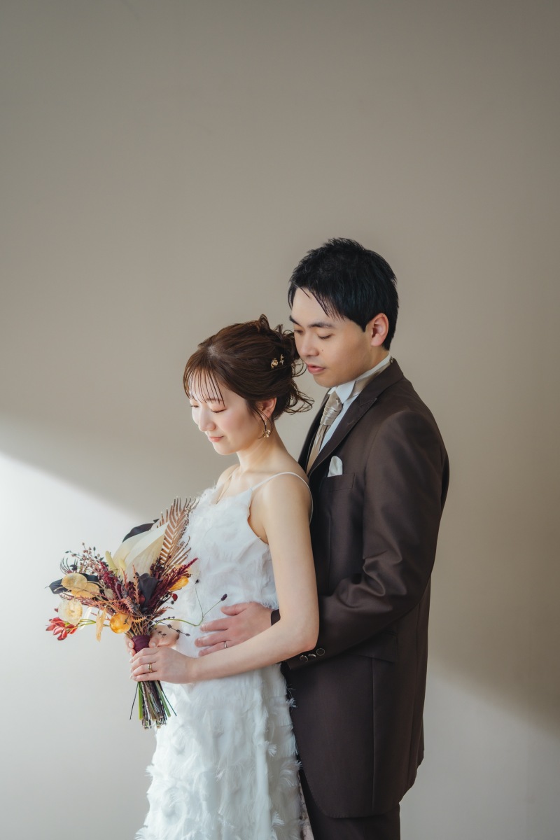 ベージューの背景で