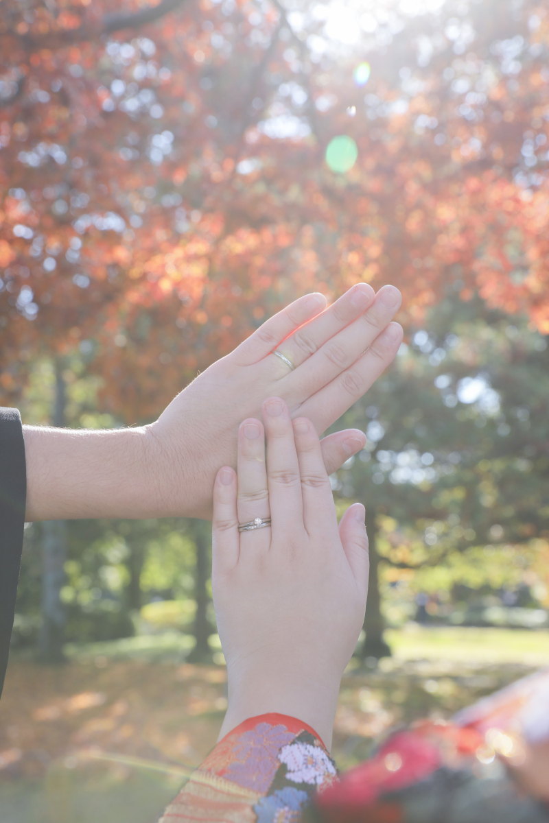 手元ショット。