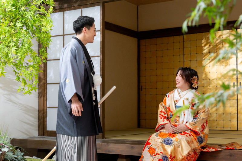 縁側でお話し♪