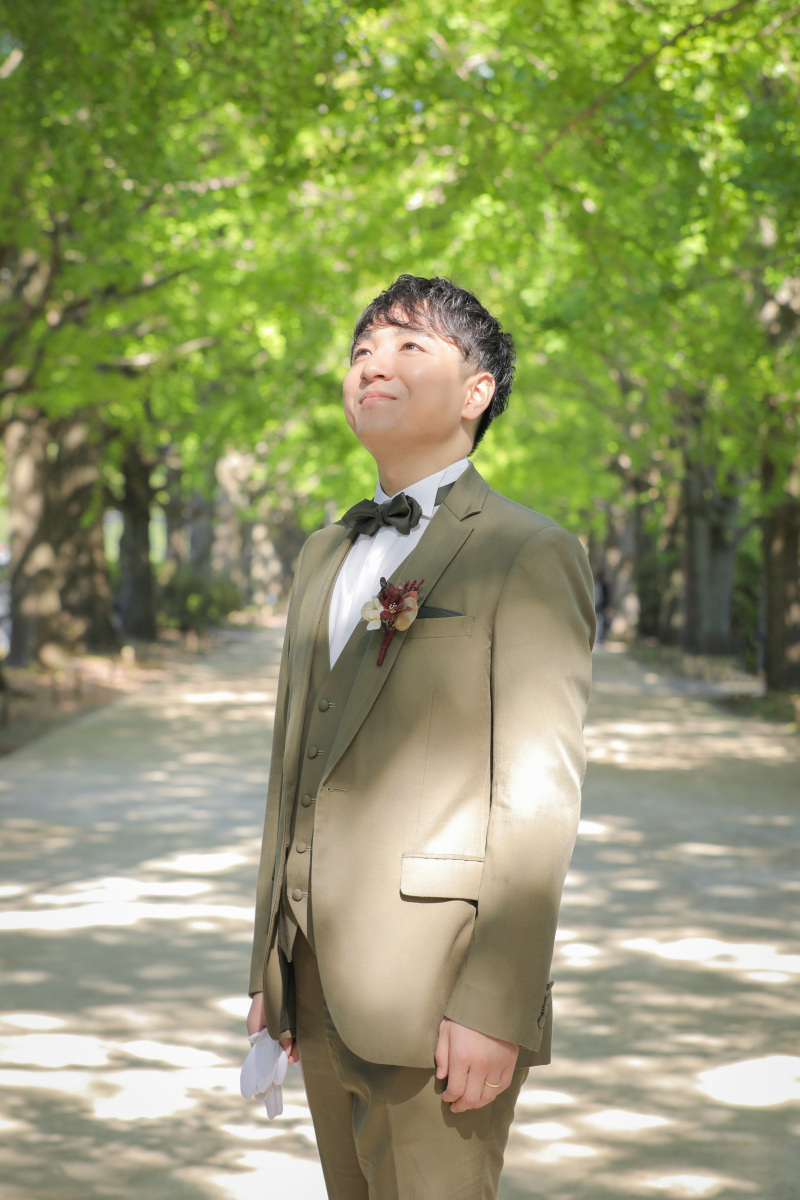 ご新郎様のソロショット