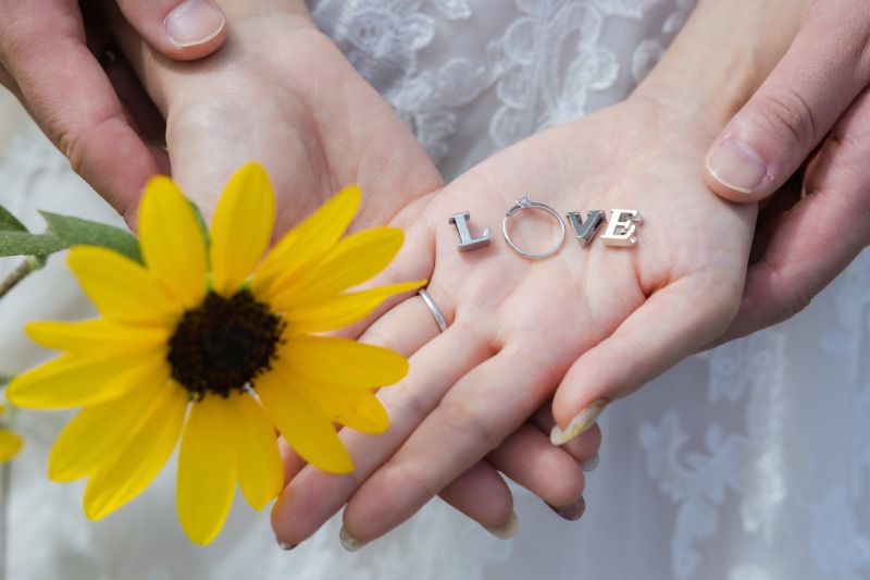 指輪と一緒に