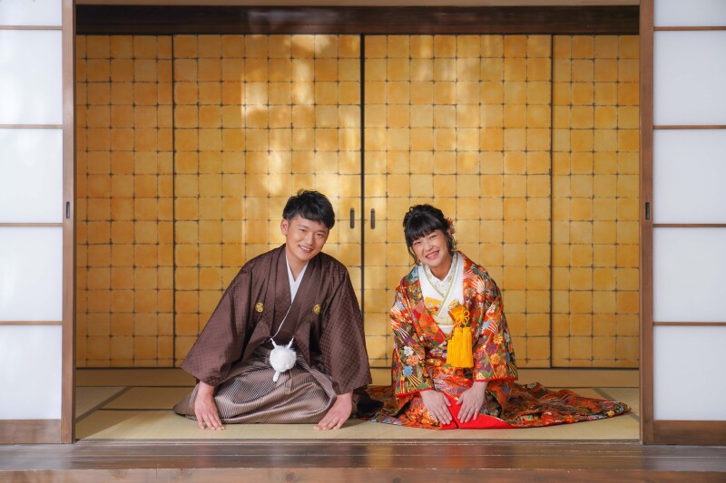 屋内庭園スタジオで！