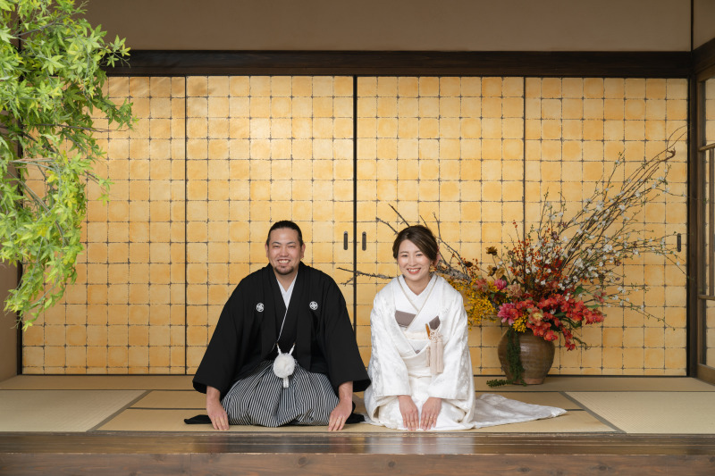 白無垢に着替えて