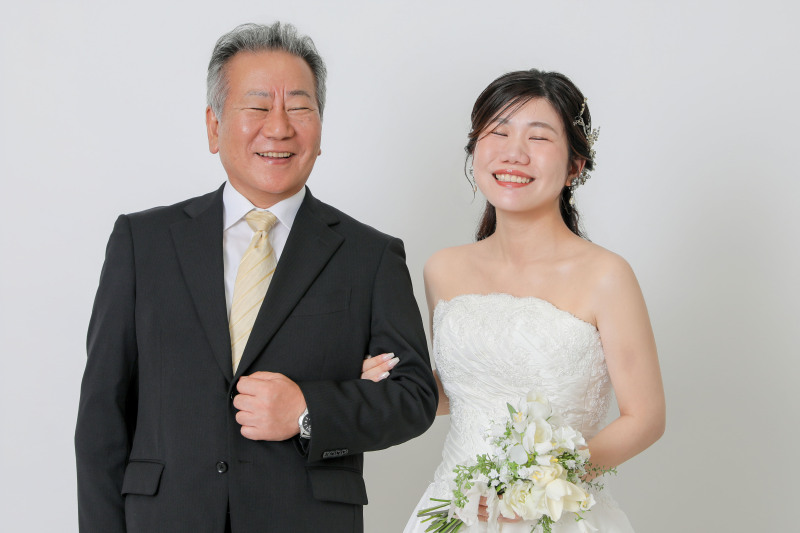 同じ笑顔で