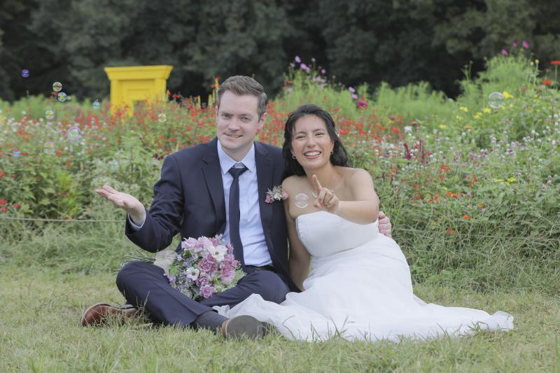 ブーケガーデンでシャボンフォト!