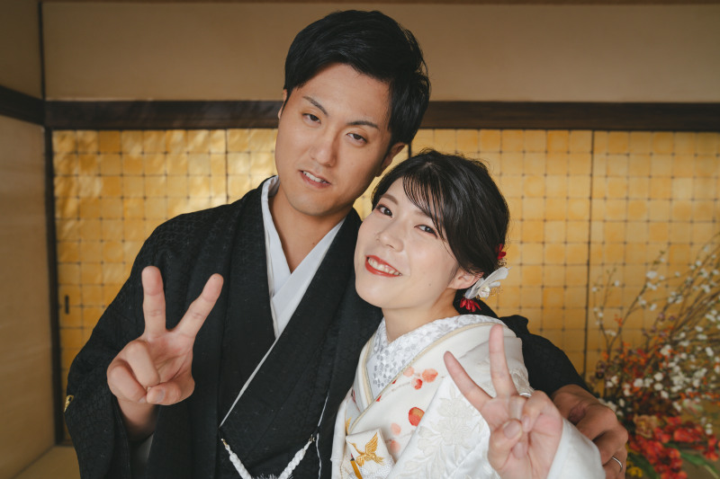 最後はピースで!