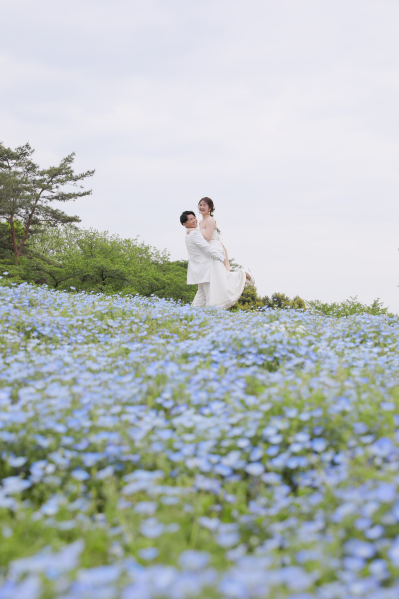 結びショット。