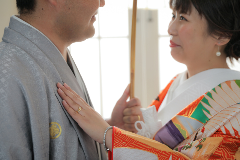 見つめ合うお二人