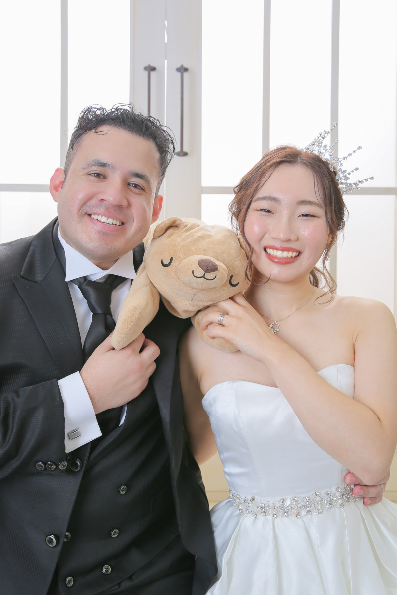 ご新郎様の大切な相棒と。