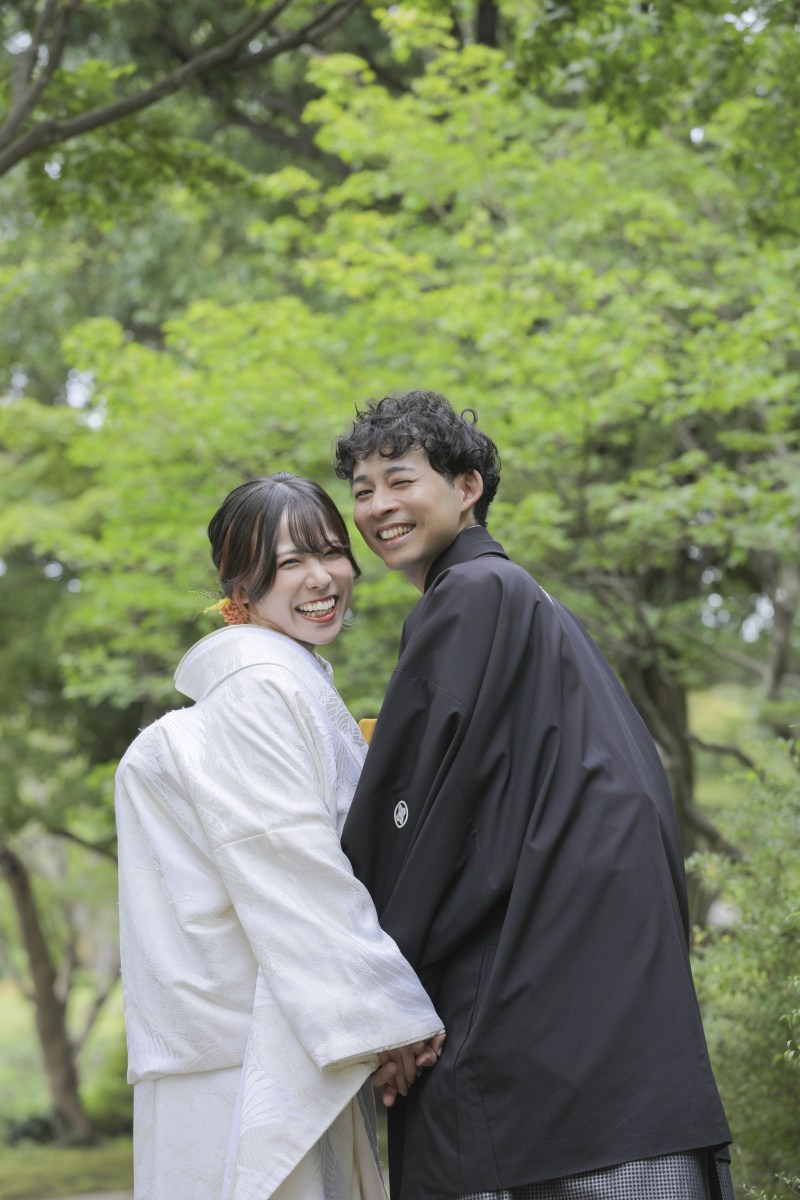 振り向きショット。