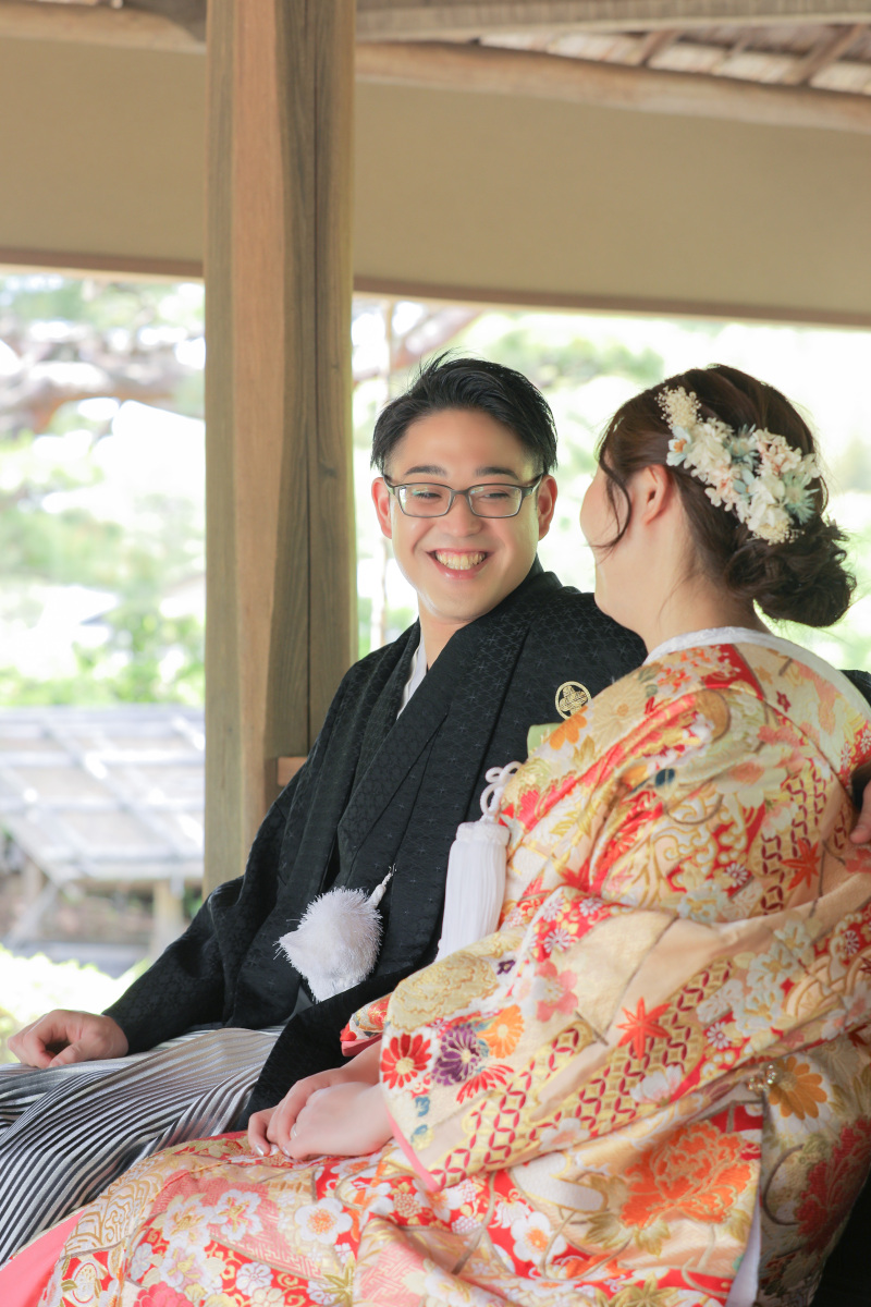 ご新郎様の笑顔。