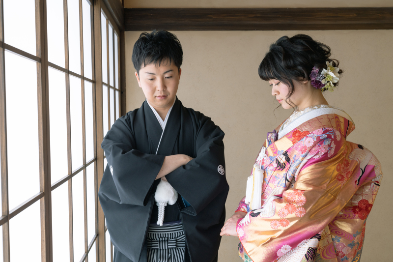 茶室の中でかっこよく