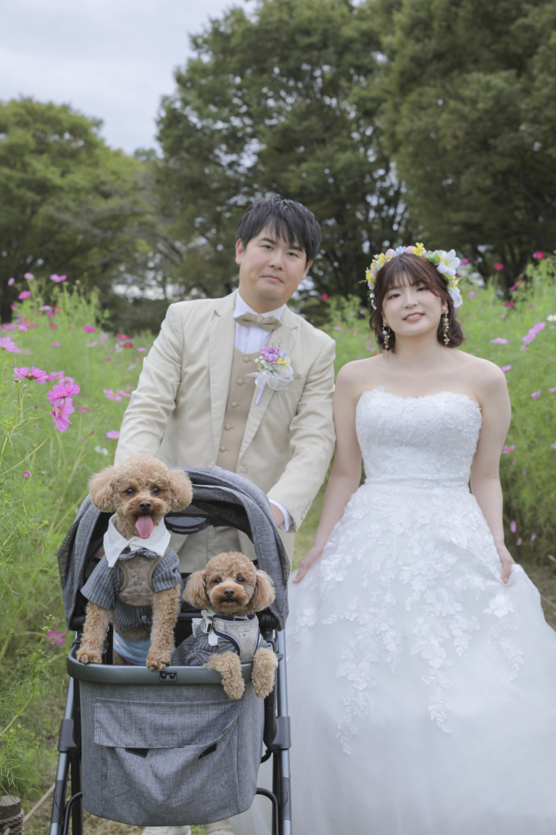 大切な家族と一緒に初めての撮影!