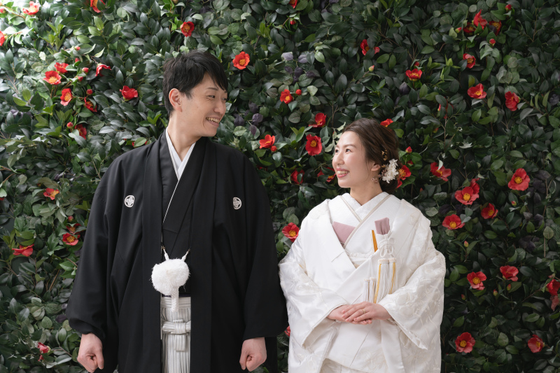 見つめ合うおふたり