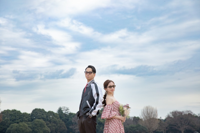 青空とサングラスで