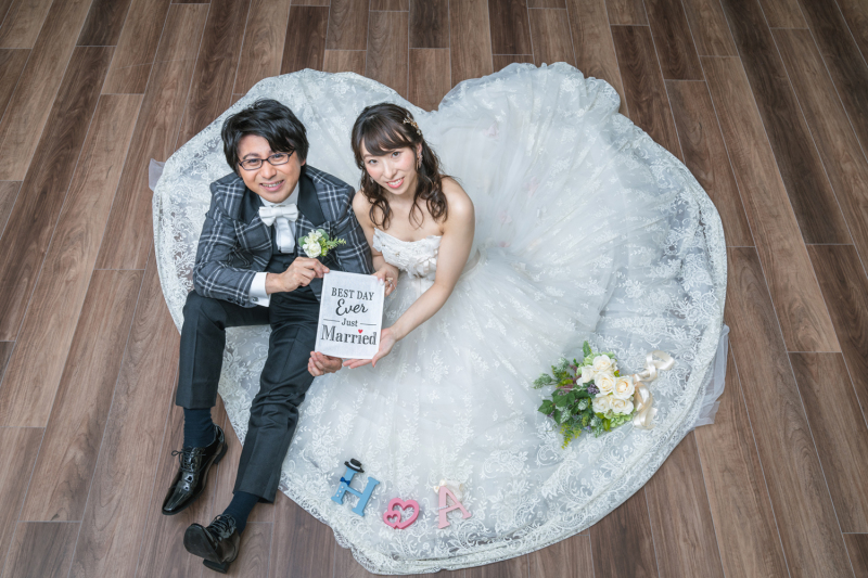 ドレスでハートに