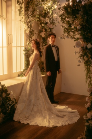 ハウススタジオでで夕景撮影&花壁撮影！