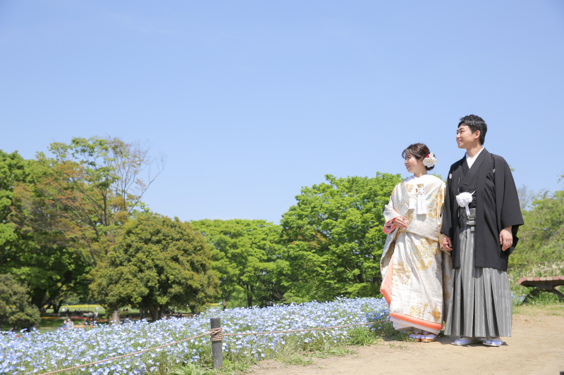 結びショット。