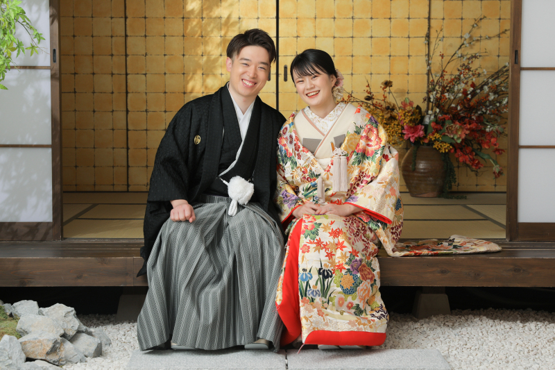 縁側でおしゃべり