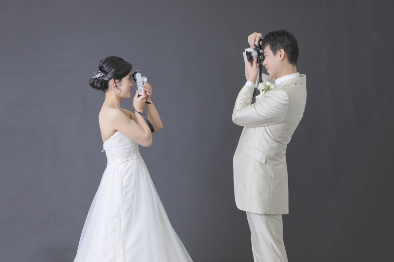 お互いを撮影してみた。