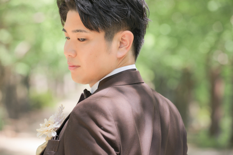 ご新郎様のソロショット。パート1