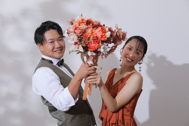 ブーケでお遊び